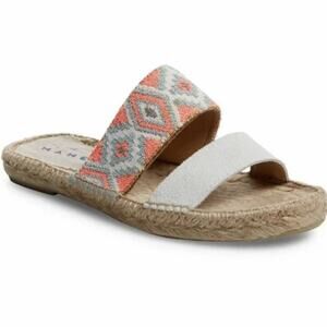 Manebi Embroidered Aztec Espadrille Sandals